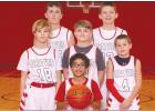 Members of the Britton-Hecla sixth grade boys basketball team